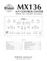 McIntosh MX-136 - Service manual
